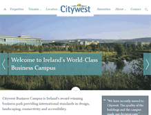 Tablet Screenshot of citywest.ie